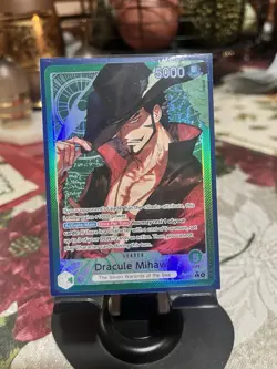 Dracule Mihawk - OP14-020 (Alternate Art) - The Azure Sea's Seven | One Piece - Image 1