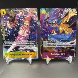 Rosinante & Trafalgar Law Illustration Box Volume 6 Promos OP12-108 & P-093 - Image 1