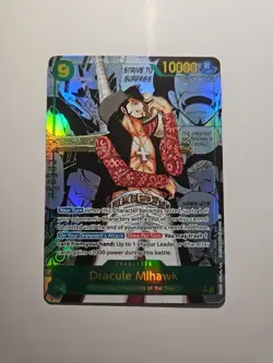 Mihawk OP14-119 SEC Manga Alt Art The Azure Sea's Seven ONE PIECE ENGLISH - Image 1