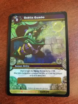 World of Warcraft Goblin Gumbo LOOT Card Unused NEW Gumbo Kettle Unscratched - Image 1