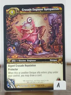Crusade Engineer Spitzpatrick - Wrathgate - singles - 160/220 - WoW TCG - Image 2