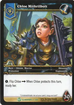 World Of Warcraft CCG BLOOD OF GLADIATORS 2009 Individual Trading Cards - Image 2