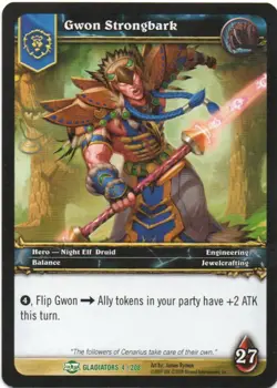 World Of Warcraft CCG BLOOD OF GLADIATORS 2009 Individual Trading Cards - Image 5