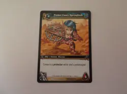 World of Warcraft: Drums "TINKER CASEY SPRINGLOCK" #146/268 Trading Card - Image 1