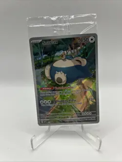CRIMPED ERROR 051 Snorlax ETB Promo Pokemon TCG 151 Sealed Illustration Rare - Image 1