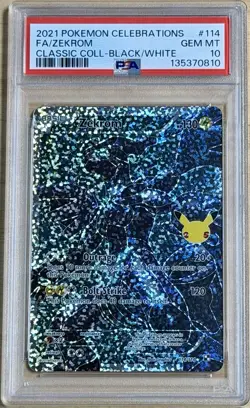 2021 Pokemon Celebrations #114 Classic Zekrom Full Art Holo PSA 10 Gem 💎 Mint - Image 1