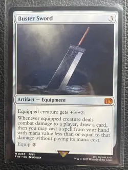 Buster Sword M0255 Final Fantasy MTG Magic the Gathering NM Fresh Pull - Image 1