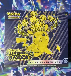 Pokemon TCG Scarlet & Violet Surging Sparks Elite Trainer Box ETB Factory Sealed - Image 1