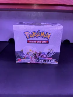 Pokemon TCG Sword Shield Rebel Clash Booster Box Factory Sealed - Image 1