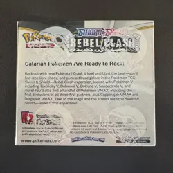 Pokemon TCG Sword & Shield Rebel Clash Factory Sealed Booster Box - Image 2