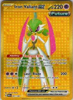 Iron Valiant ex 261/182 Hyper Rare Paradox Rift - Pokemon Card TCG - NM - Image 1