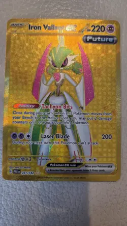 Pokemon TCG Iron Valiant ex 261/182 Holo Hyper Rare Paradox Rift NM - Image 1