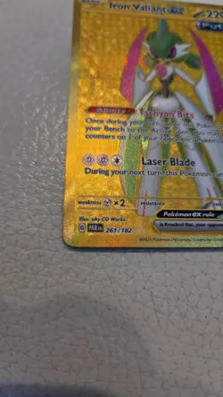 Pokemon TCG Iron Valiant ex 261/182 Holo Hyper Rare Paradox Rift NM - Image 4