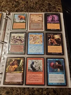 Vintage Magic The Gathering Binder Collection Card Lot MTG 1993-2003 Rares - Image 3