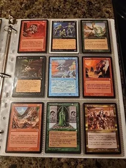Vintage Magic The Gathering Binder Collection Card Lot MTG 1993-2003 Rares - Image 4