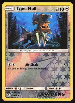 Type: Null - 183/236 - Reverse Holo Uncommon - Cosmic Eclipse - Pokemon Card - Image 1