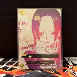 Bandai One Piece CCG Boa Hancock You'll Frighten Me Event Card OP04-118 - Image 1