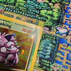 Nidoking Holo 11/130 - Base Set 2 - Vintage Pokemon Card MP-HP - Image 2
