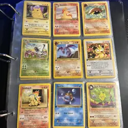 Vintage Pokemon Binder 216 Cards - Image 1