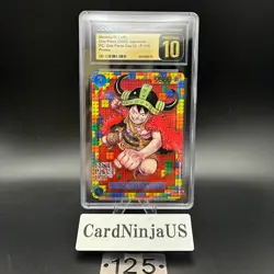 CGC PRISTINE 10 Luffy P-110 Premium Card Collection ONE PIECE DAY 25 Japanese - Image 1