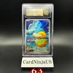 CGC PRISTINE 10 Psyduck AR 199/193 M2a MEGA Dream ex Pokemon Card Japanese 63 - Image 1