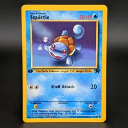 Squirtle 68/82 Team Rocket 1st Edition Common Pokemon Card Near Mint - Image 1