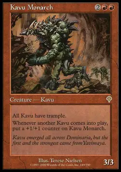 Kavu Monarch ~ Lightly Played Invasion MTG Magic UltimateMTG Red Card - Image 1