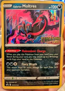 Galarian Moltres - (Prerelease) SWSH125 SWSH: Sword & Shield Promo Cards Holo - Image 1