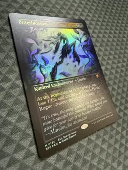 MTG Bitterblossom #0133 Foil Borderless Mythic ECL Special Guests (SPG) - Image 3
