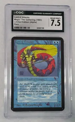 MTG Alpha Lord of Atlantis LEA graded CGC 7.5 - Image 1