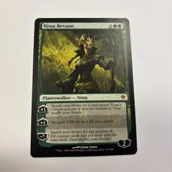 Nissa Revane LP English Zendikar Regular MTG Elf Planeswalker 170 / 249 - Image 1