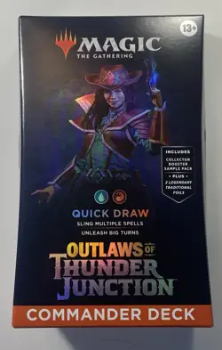 New Quick Draw MTG Commander Deck Outlaws of Thunder Junction Magic Stella Lee - Image 1