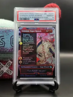 Summon: Esper Ramuh - #367 - Borderless - Foil - Final Fantasy - FIN - PSA 10 - Image 1