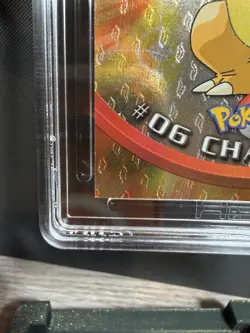 Pokemon Topps 1999 Charizard #6 Holo Embossed Flames Foil Black Logo NM Card - Image 5