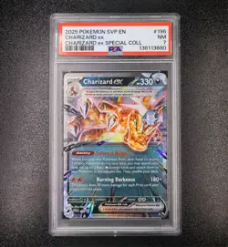 Charizard EX 196 SV: Black Star Promo Pokemon TCG PSA 7 - Image 1