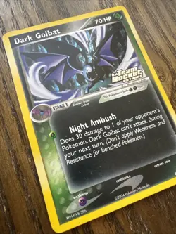 Pokemon TCG Dark Golbat 34/109 EX Team Rocket Returns Reverse Holo LP - Image 2