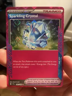 Sparkling Crystal 142/142 ACE SPEC Pokemon TCG Stellar Crown NM - Image 1