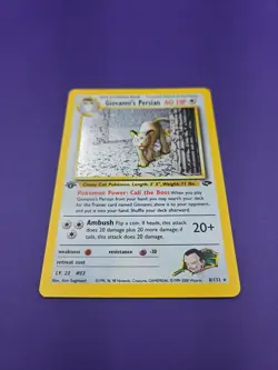 Giovanni's Persian 8/132 - Gym Challenge - 1st Edition - Holo Rare - Pokemon TCG - Image 2