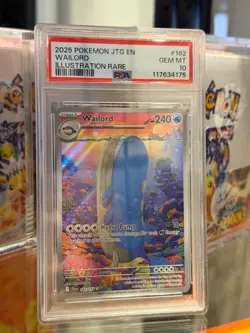 Pokemon Wailord Journey Together Illustration Rare #162 PSA 10 Gem Mint - Image 1