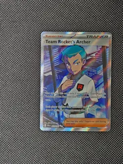 Pokemon TCG Team Rockets Archer 223/182 Trainer Destined Rivals NM - Image 1
