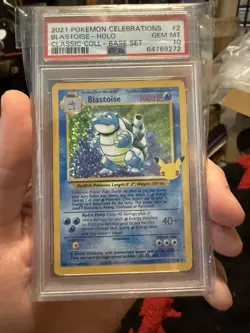 Pokemon Blastoise Classic Collection Celebrations 2021 PSA 10 Holo Promo - Image 1