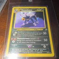 Pokemon TCG Houndoom 23/75 Neo Discovery Rare Regular 2001 The Pokemon Company - Image 1