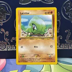 Pokemon Larvitar Common 1st Edition Neo Discovery 57/75 NM - Image 1