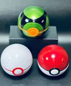 Lot of 3 Pokemon tins Pokeball (empty), Dusk Ball, premier ball FREE SHIP - Image 2