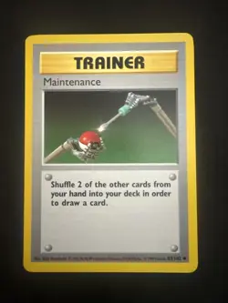 MAINTENANCE 1999 Pokemon Base Set SHADOWLESS Uncommon POKEMON 83/102 LP - Image 1