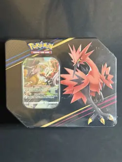 Pokemon TCG: Crown Zenith Tin (Galarian Zapdos) Factory Sealed - Image 1