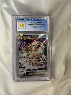 CGC 10 Pristine Deoxys VSTAR 223/172 SAR VSTAR Universe Pokemon TCG Japanese - Image 1