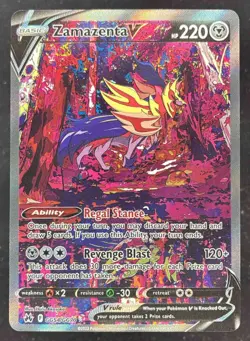 2023 Pokemon Sword & Shield Crown Zenith Galarian Gallery #GG54/GG70 Zamazenta V - Image 1