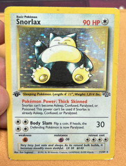 Pokemon TCG Snorlax Jungle 11/64 Holo Unlimited Holo Rare 1ST EDITION - Image 2