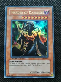 YUGIOH Limited Edition Invader of Darkness TLM-ENSE1 Ultra Rare Near Mint Cond. - Image 2